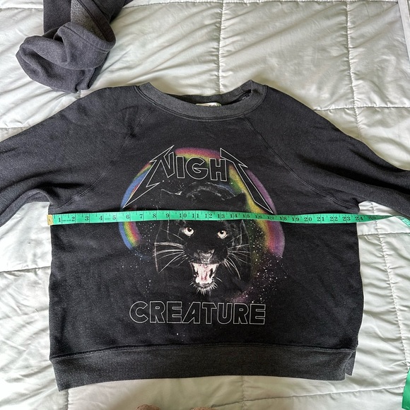 Wildfox Night Creature Black Sweatshirt Small preowned - Picture 9 of 12
